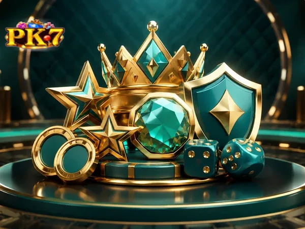 PK7 featured games carousel on the home page